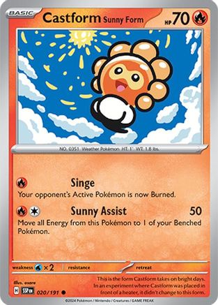 Castform Sunny Form 020/191  - Common
