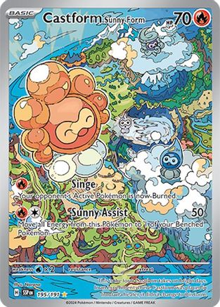 Castform Sunny Form 195/191  - Holofoil - Illustration Rare