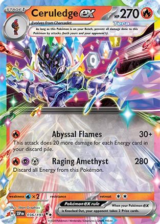 Ceruledge ex 036  - Holofoil - Double Rare