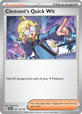 Clemont's Quick Wit 167/191  - Uncommon