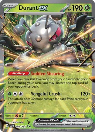 Durant ex 004/191  - Holofoil - Double Rare