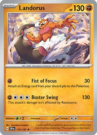 Landorus 110  - Holofoil - Rare