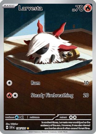Larvesta 196/191  - Holofoil - Illustration Rare