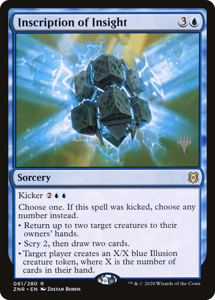 Inscription d'Insight (Pack Promo) [Zendikar Rising Promos] 