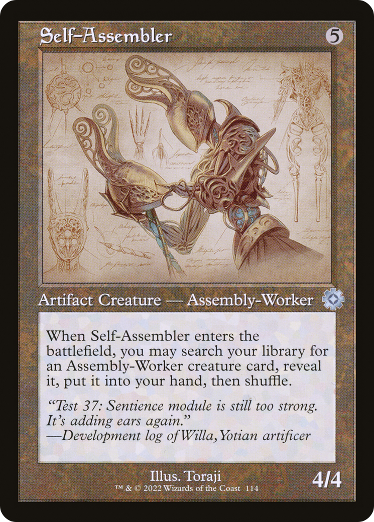 Auto-assembleur (schéma rétro) [Artefacts rétro de la guerre des frères] 