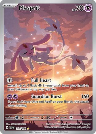 Mesprit 204/191  - Holofoil - Illustration Rare