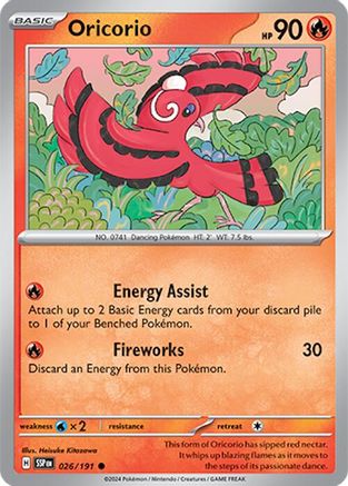 Oricorio 026/191  - Common