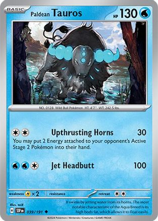 Paldean Tauros 039/191  - Uncommon