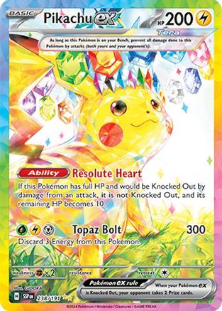 Pikachu ex 238/191  - Holofoil - Special Illustration Rare