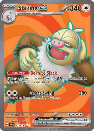 Slaking ex 227/191  - Holofoil - Ultra Rare