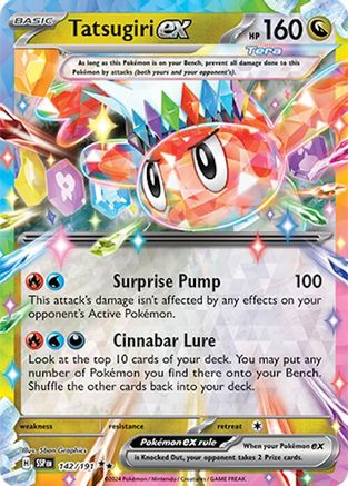 Tatsugiri ex 142/191  - Holofoil - Double Rare