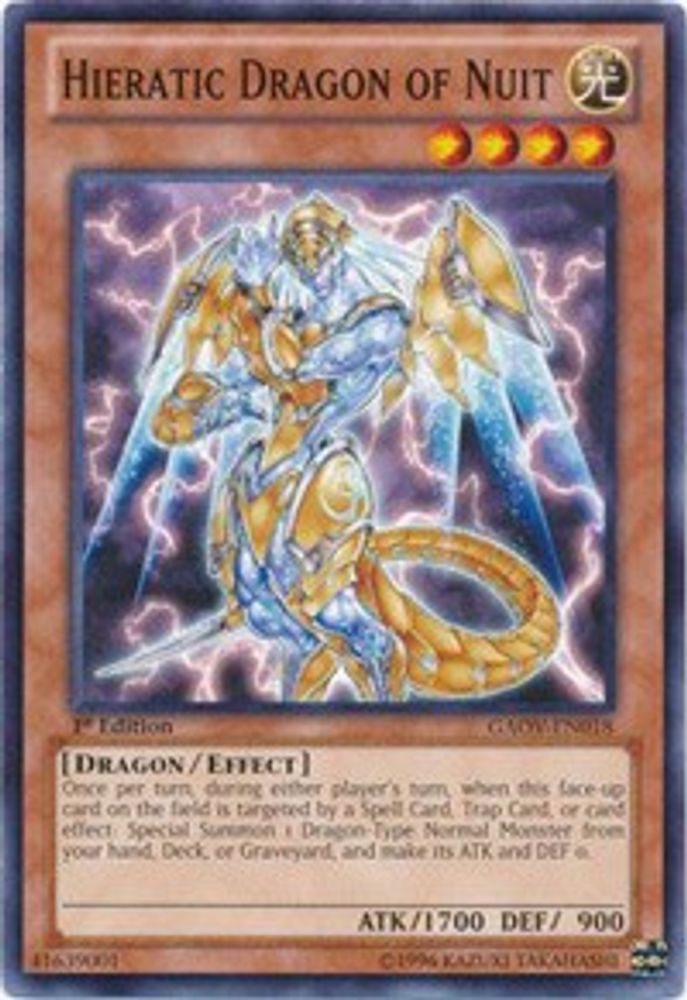 Hieratic Dragon of Nuit (GAOV-EN018) - Common