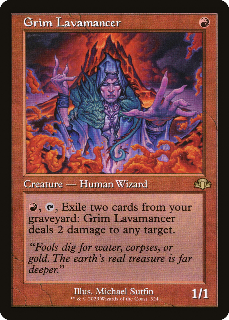 Grim Lavamancer (Rétro) [Dominaria Remastered] 