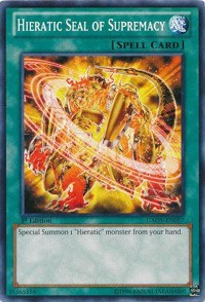 Hieratic Seal of Supremacy (GAOV-EN057) - Common