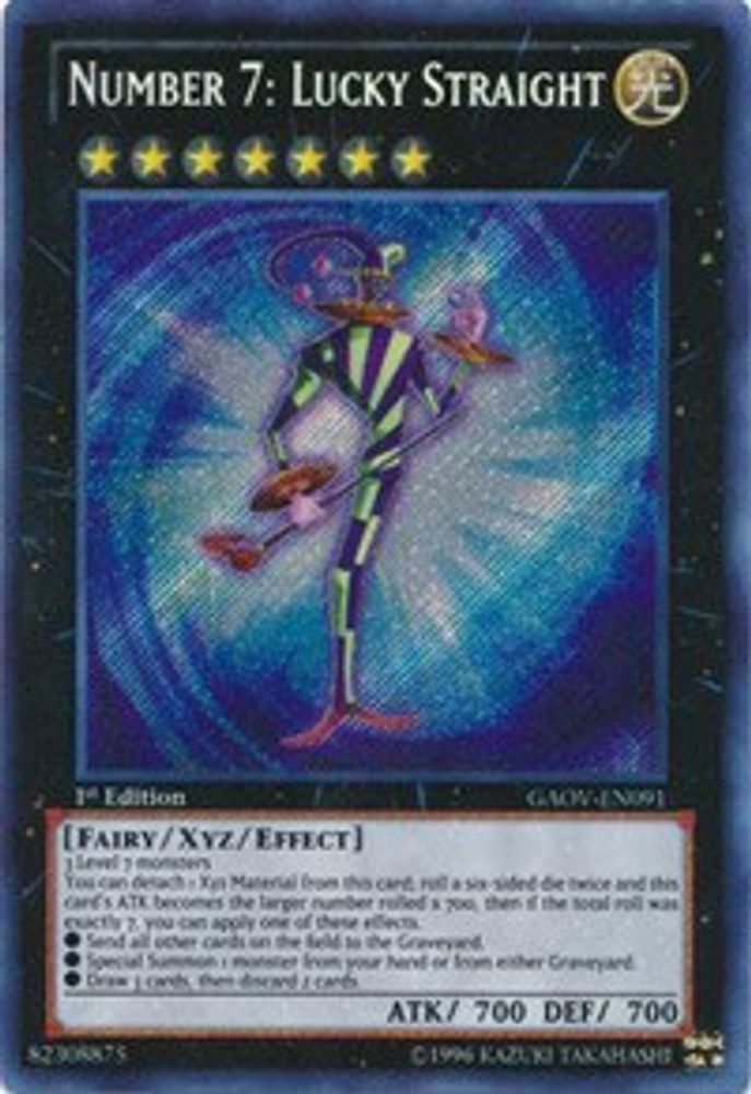 Number 7: Lucky Straight (GAOV-EN091) - Secret Rare