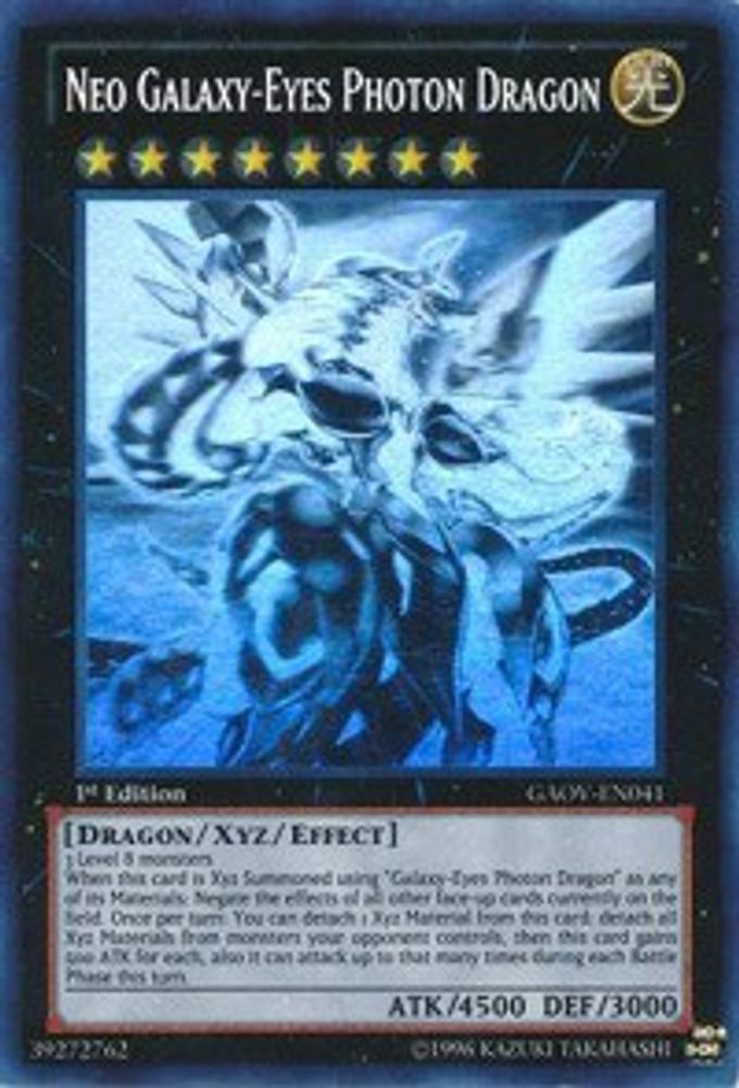 Neo Galaxy-Eyes Photon Dragon (Ghost Rare) (GAOV-EN041) - Ghost Rare