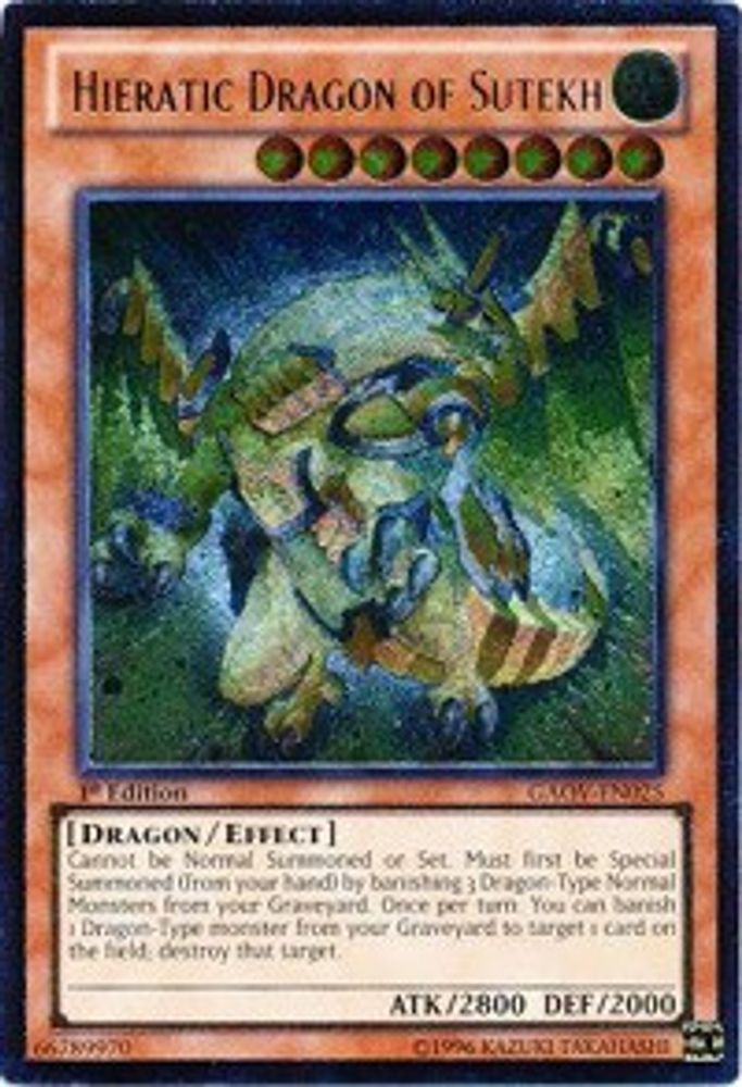 Hieratic Dragon of Sutekh (UTR) (GAOV-EN025) - Ultimate Rare