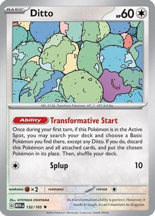 Ditto 132/165  - Rare