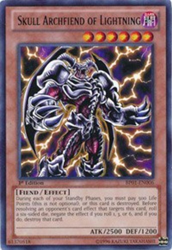Crâne Archdémon de la Foudre [BP01-EN006] Rare 