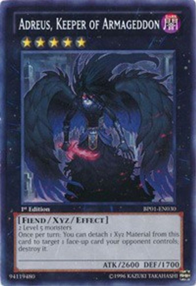 Adreus, gardien d'Armageddon [BP01-EN030] Rare 