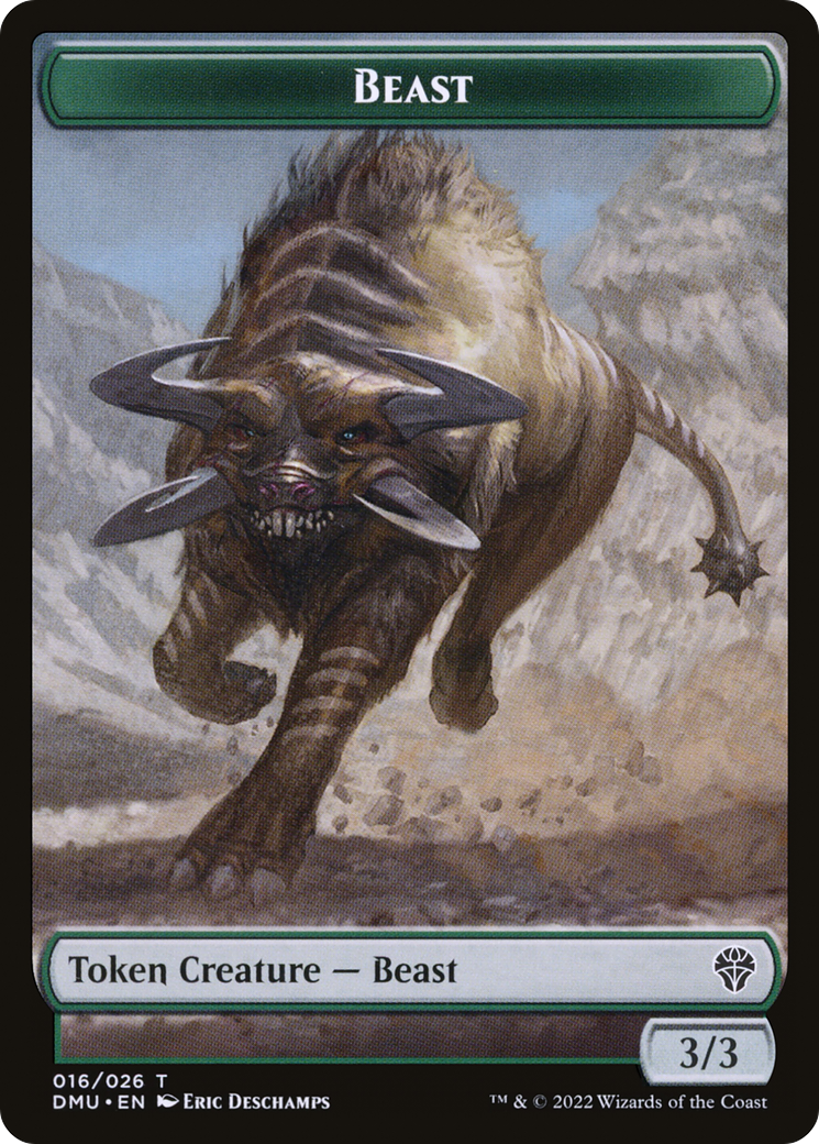 Jeton de bête [Jetons Dominaria United] 