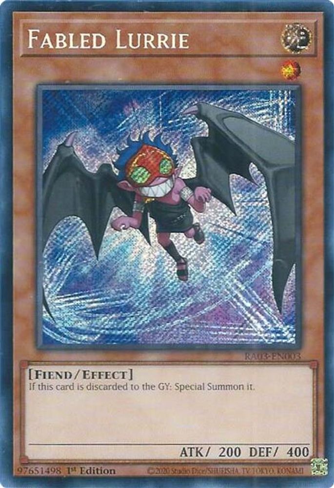 Fabled Lurrie (Secret Rare) (RA03-EN003) - Secret Rare