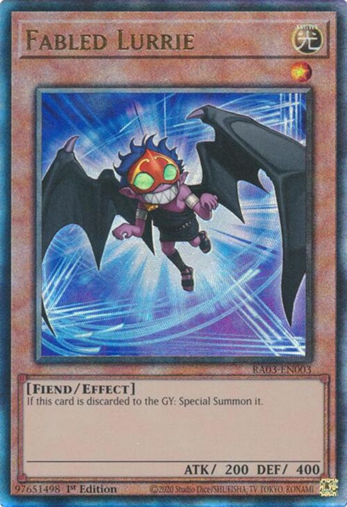 Fabled Lurrie (PUR) (RA03-EN003) - Prismatic Ultimate Rare