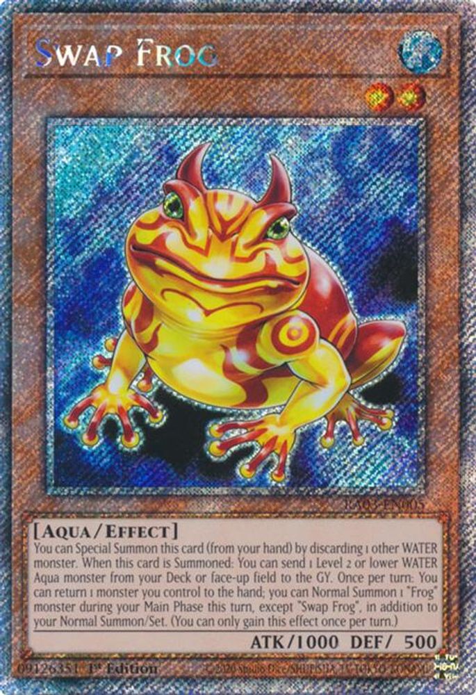 Swap Frog (Platinum Secret Rare) (RA03-EN005) - Platinum Secret Rare