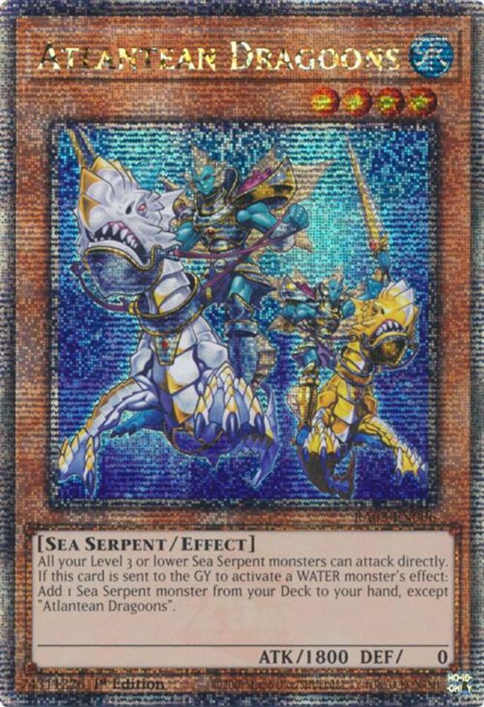 Atlantean Dragoons (Quarter Century Secret Rare) (RA03-EN006) - Quarter Century Secret Rare