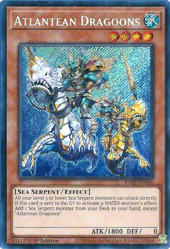 Atlantean Dragoons (Secret Rare) (RA03-EN006) - Secret Rare