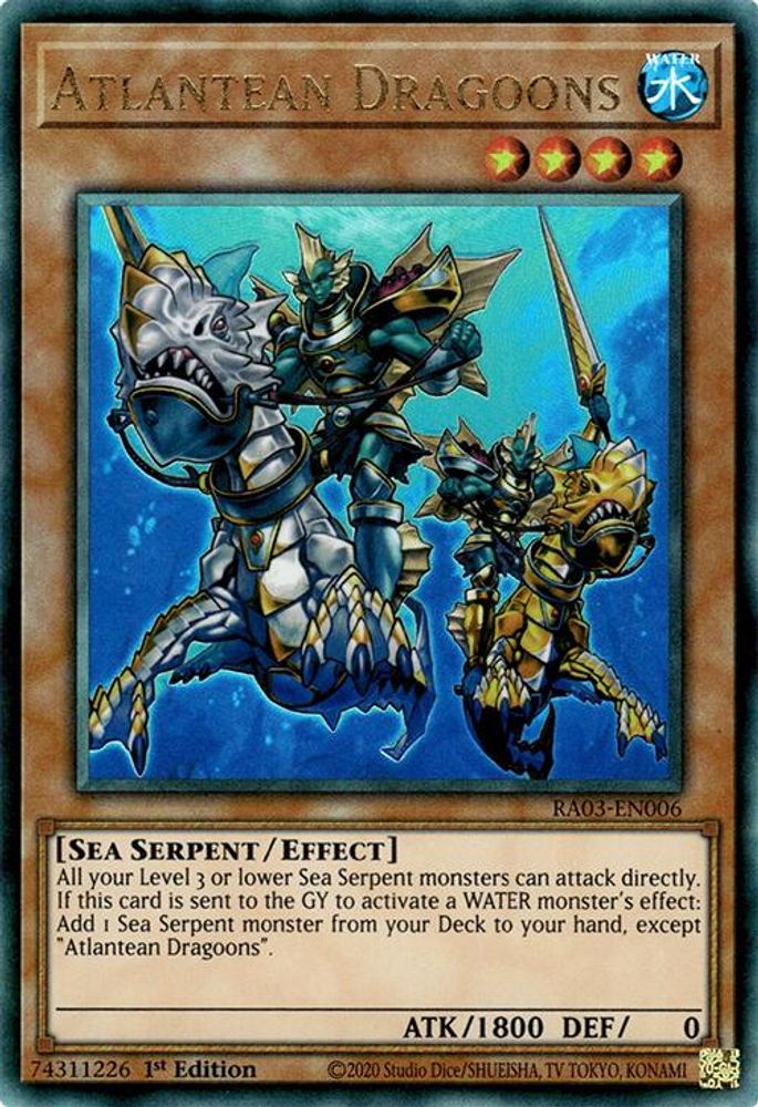 Atlantean Dragoons (PUR) (RA03-EN006) - Prismatic Ultimate Rare