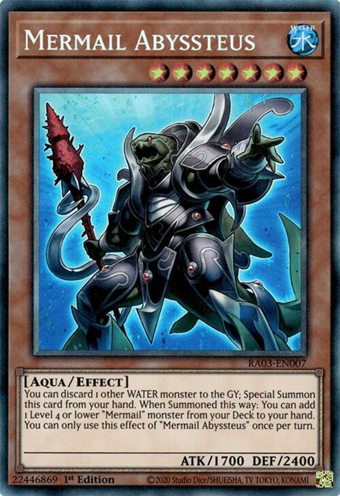 Mermail Abyssteus (PCR) (RA03-EN007) - Prismatic Collector's Rare