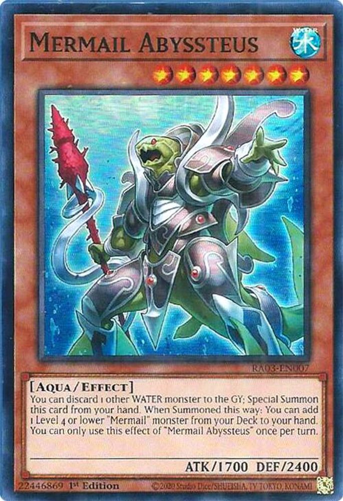 Mermail Abyssteus (RA03-EN007) - Super Rare