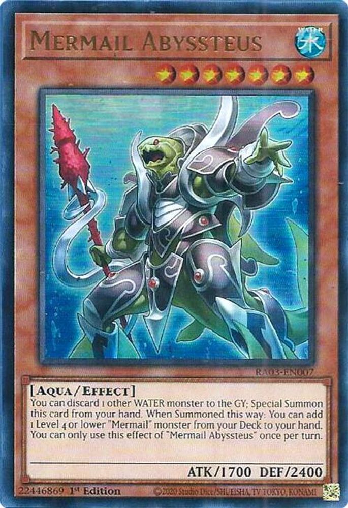 Mermail Abyssteus (UR) (RA03-EN007) - Ultra Rare