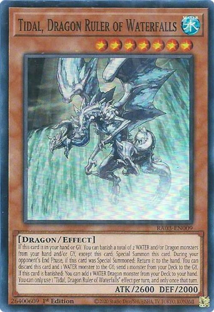 Tidal, Dragon Ruler of Waterfalls (RA03-EN009) - Super Rare