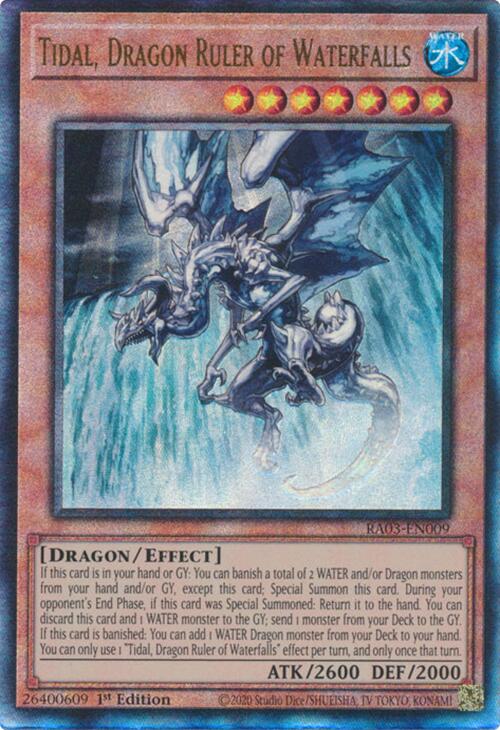 Tidal, Dragon Ruler of Waterfalls (PUR) (RA03-EN009) - Quarter Century Bonanza 1st Edition