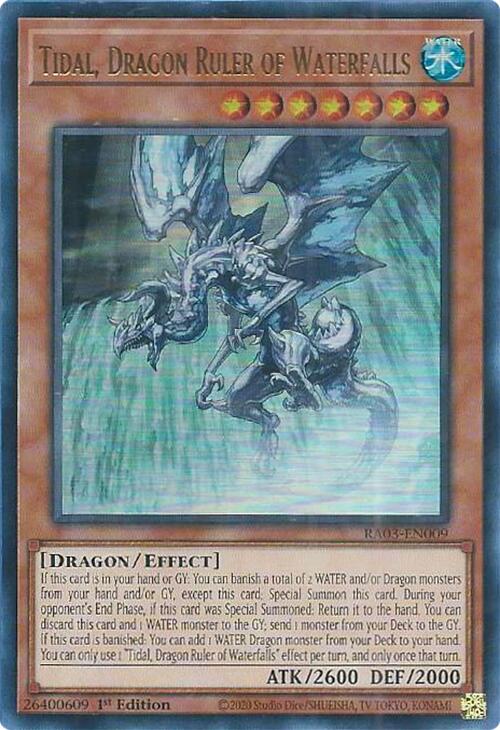 Tidal, Dragon Ruler of Waterfalls (UR) (RA03-EN009) - Quarter Century Bonanza 1st Edition