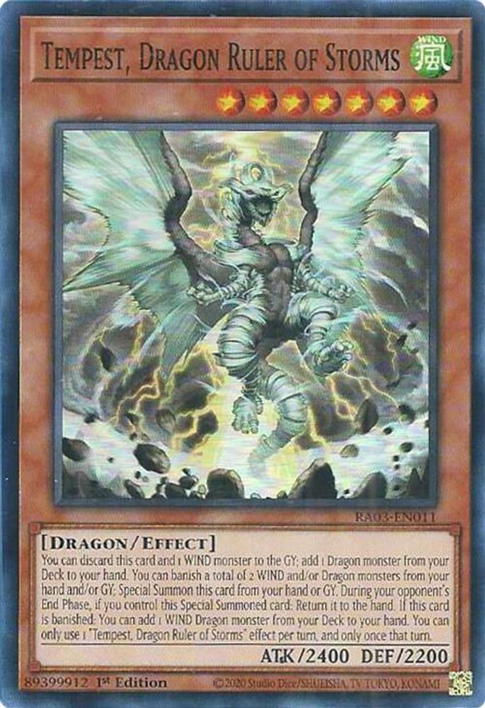 Tempest, Dragon Ruler of Storms (RA03-EN011) - Super Rare