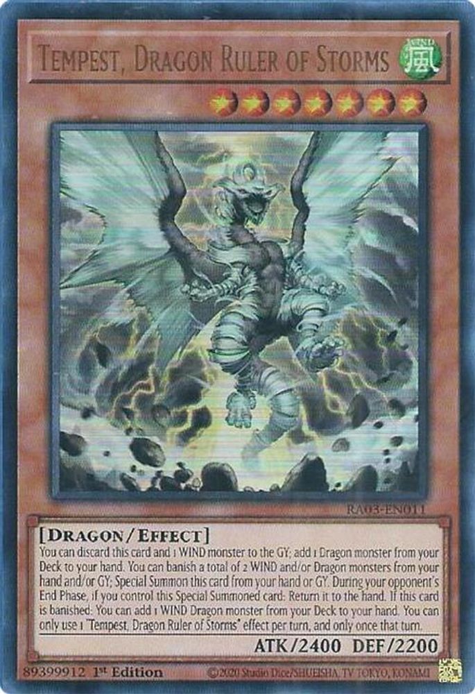 Tempest, Dragon Ruler of Storms (UR) (RA03-EN011) - Ultra Rare