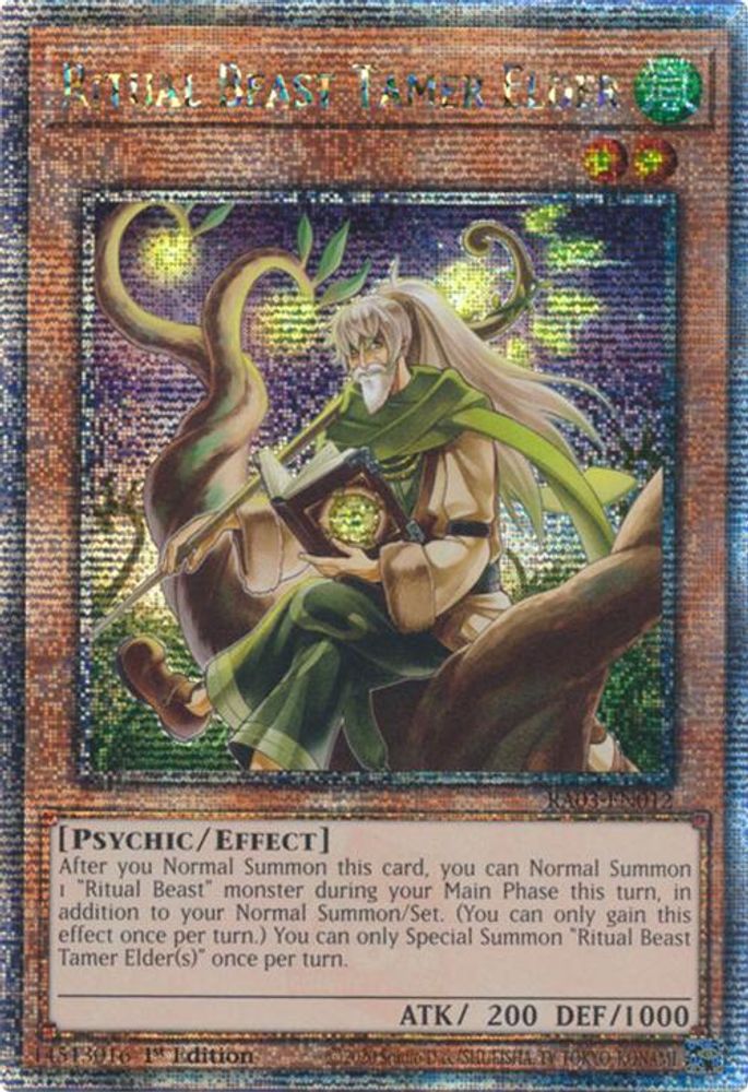Ritual Beast Tamer Elder (Quarter Century Secret Rare) (RA03-EN012) - Quarter Century Secret Rare