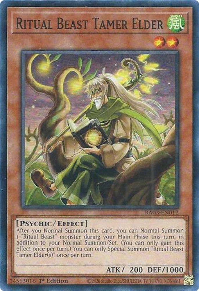 Ritual Beast Tamer Elder (RA03-EN012) - Super Rare