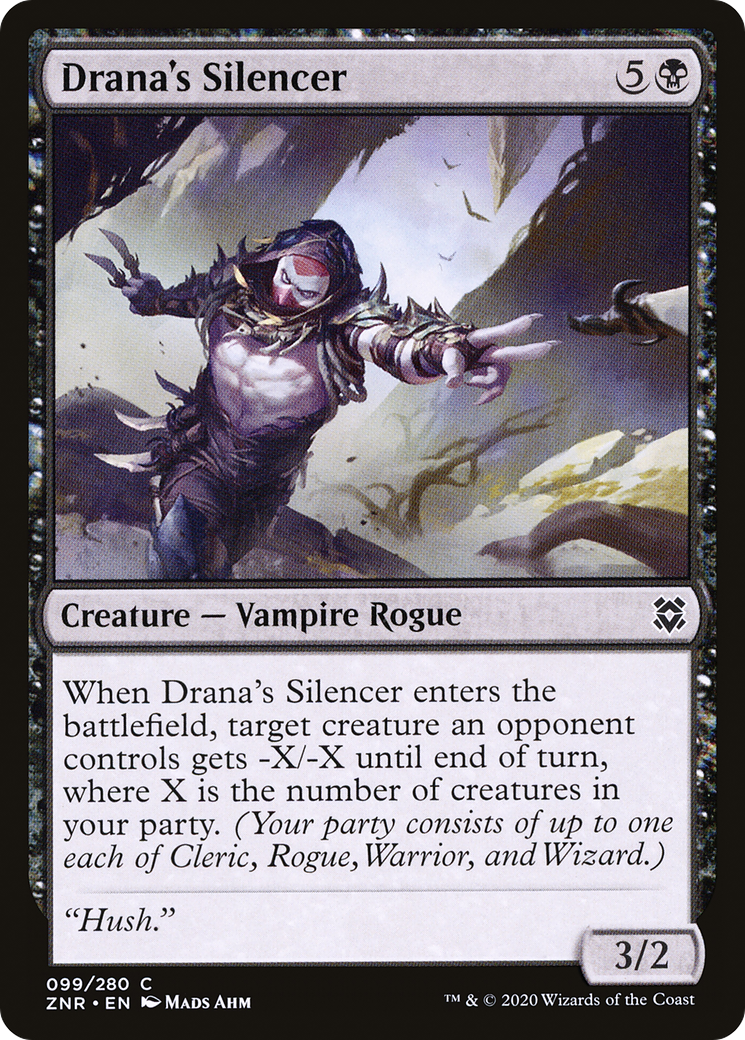 Silencieux de Drana [Zendikar Rising] 