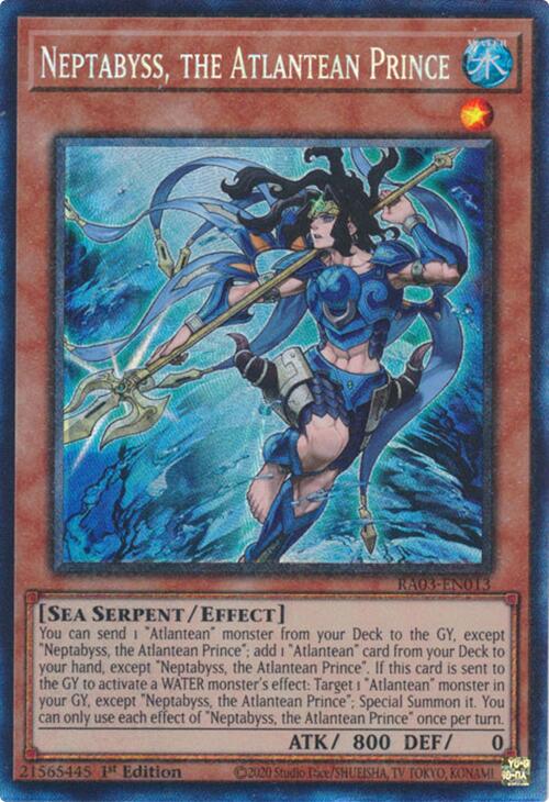 Neptabyss, the Atlantean Prince (PCR) (RA03-EN013) - Quarter Century Bonanza 1st Edition