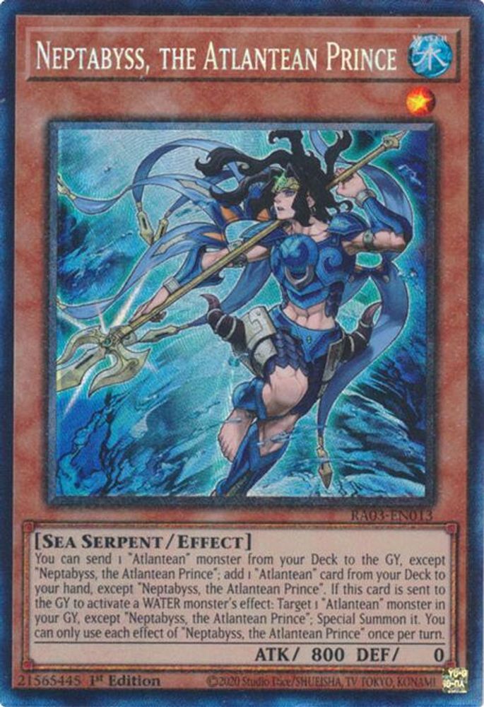 Neptabyss, the Atlantean Prince (PCR) (RA03-EN013) - Prismatic Collector's Rare