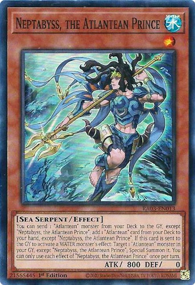 Neptabyss, the Atlantean Prince (RA03-EN013) - Super Rare