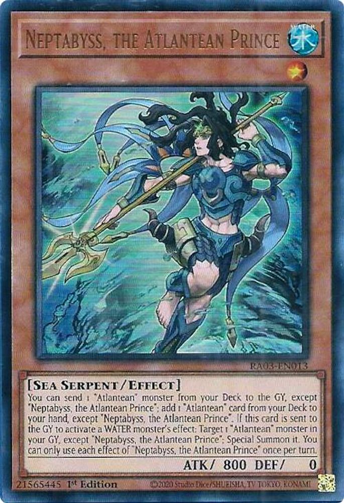 Neptabyss, the Atlantean Prince (UR) (RA03-EN013) - Ultra Rare