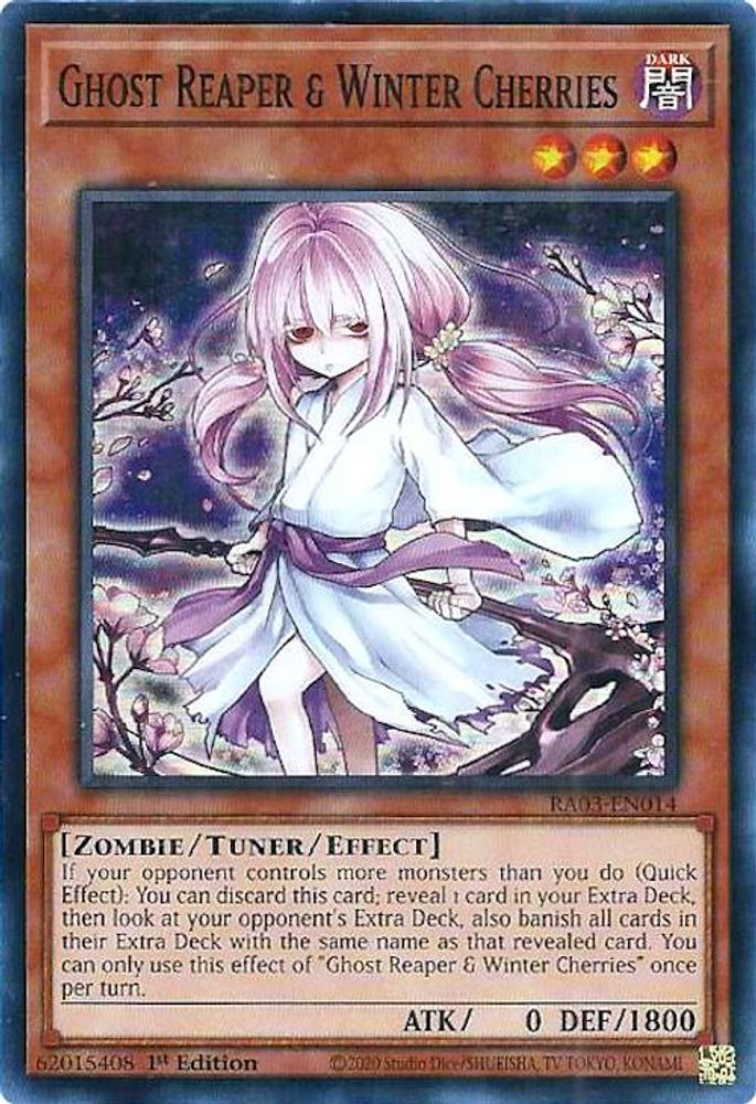 Ghost Reaper & Winter Cherries (Alternate Art) (RA03-EN014) - Super Rare