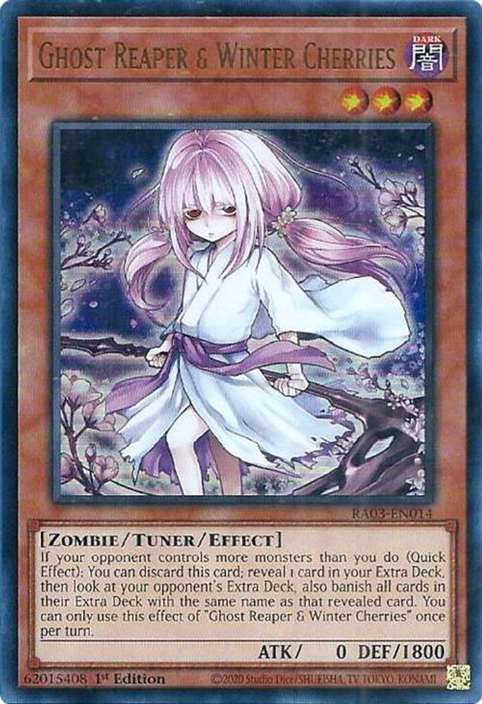 Ghost Reaper & Winter Cherries (Alternate Art) (UR) (RA03-EN014) - Ultra Rare