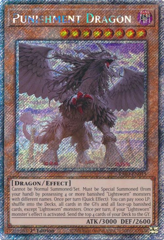 Punishment Dragon (Platinum Secret Rare) (RA03-EN015) - Platinum Secret Rare