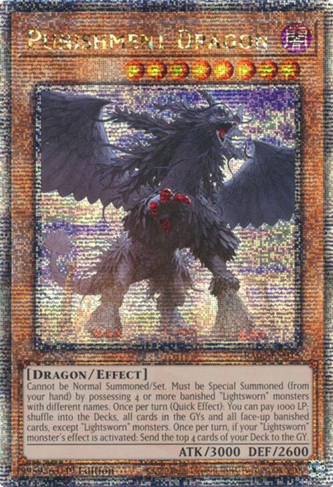 Punishment Dragon (Quarter Century Secret Rare) (RA03-EN015) - Quarter Century Secret Rare
